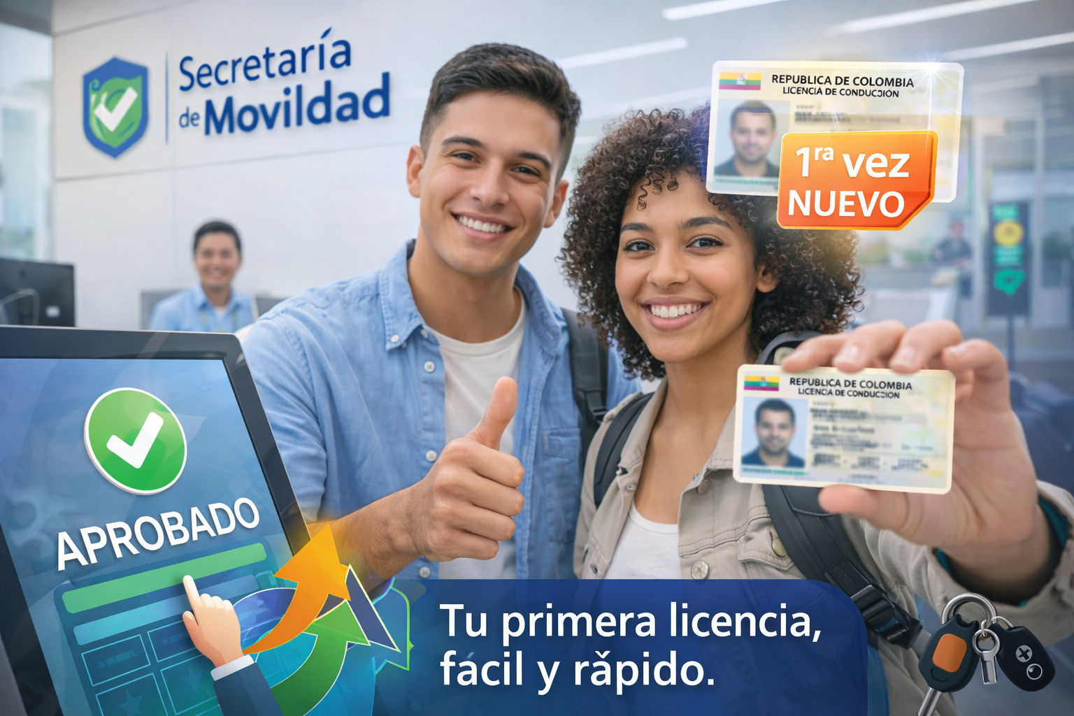 Trámite de licencia de conducción por primera vez en Girardot